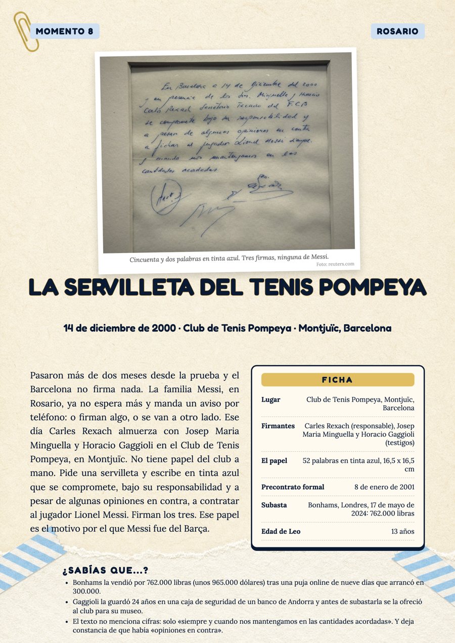 La servilleta del Tenis Pompeya